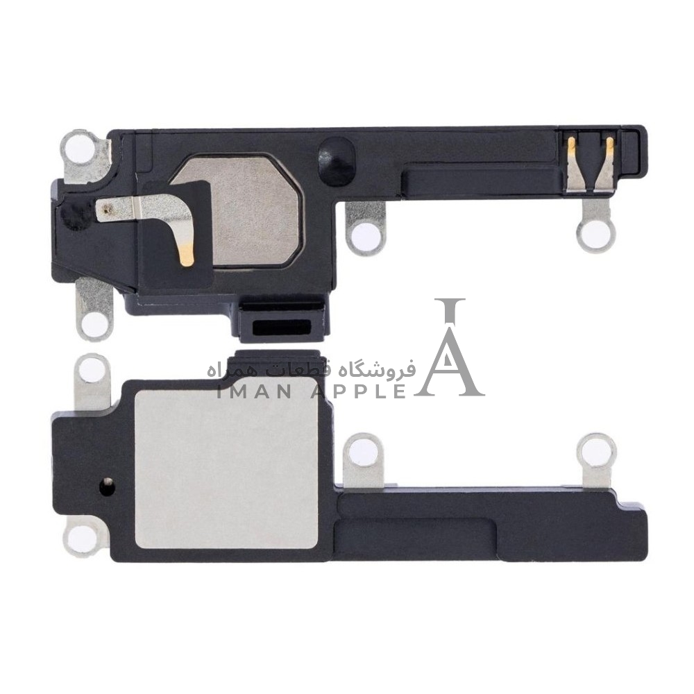 بازر اسپیکر اورجینال آیفون 13 MINI از فروشگاه قطعات همراه ایمان اپل، مناسب برای تعمیر اسپیکرهای آسیب‌دیده و بازگشت کیفیت صدای دستگاه شما.