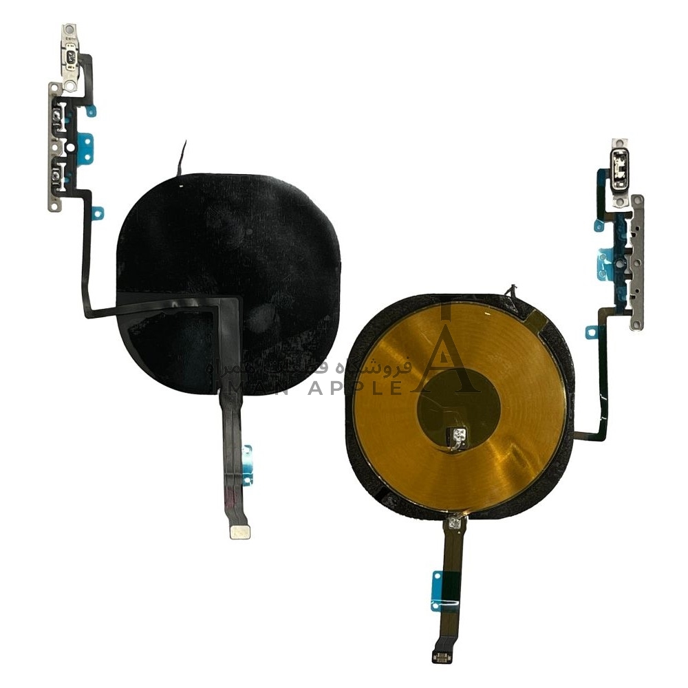 فلت پاور سری‌های اپل آیفون از فروشگاه قطعات همراه ایمان اپل، مناسب برای تعمیر و تعویض کلید پاور دستگاه.